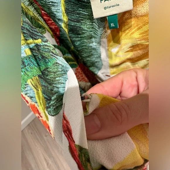 FARM Rio Azalea Forest Mini Wrap Dress Size XL - Picture 6 of 10